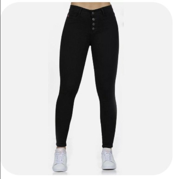 JEANS COLOMBIANOS Authentic Colombian Push Up Jeans Levanta Cola Sz 5(27) CR0073 - Picture 2 of 6